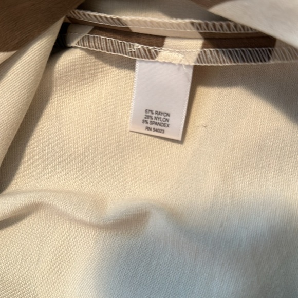 Banana Republic Issa Collection sleeveless zebra striped beige and brown dress - Picture 6 of 7